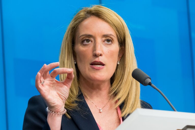 Fotografia 3: European Council - Press conference