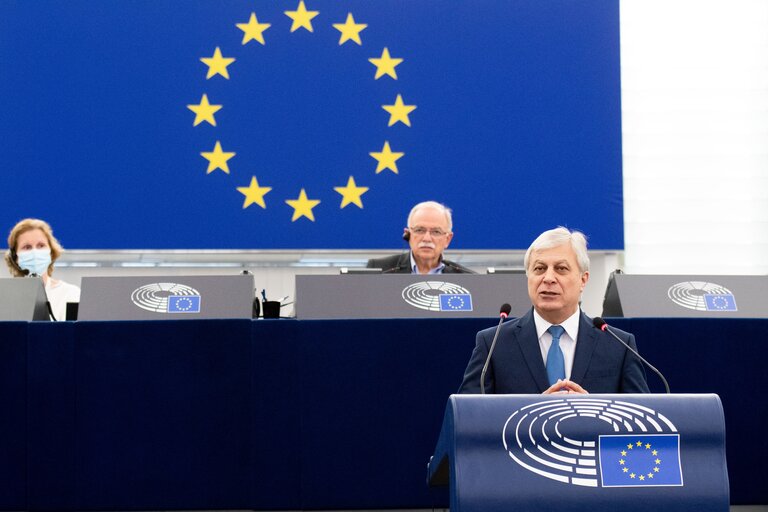 Fotografia 7: Plenary Session - Rule of Law situation in the European Union and the application of the conditionality regulation 2020/2092