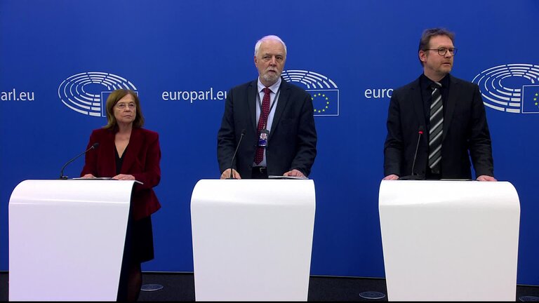 Press conference by Jan OLBRYCHT (EPP, PL) and Margarida MARQUES (S&D, PT), co-rapporteurs on the Outcome of the MFF revision vote