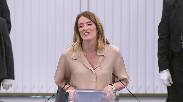MT Subt - Election of the President of the European Parliament: Acceptance speech by Roberta METSOLA, re-elected EP President (Version with Maltese subtitles)