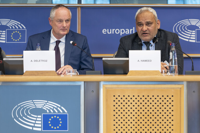 Fotografi 1: DROI DEVE public hearing on “advancing International, Humanitarian Law and International Human Rights Law in Conflict Zones and Fragile Contexts to Protect then Most Vulnerable”
